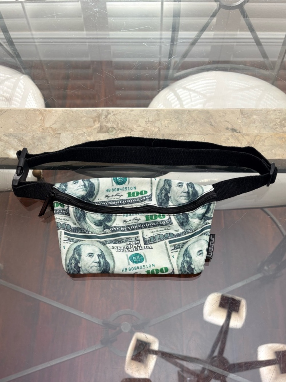 Green Graphic Waist Bag Fanny Pack Streetwear Crossbody Adjustable